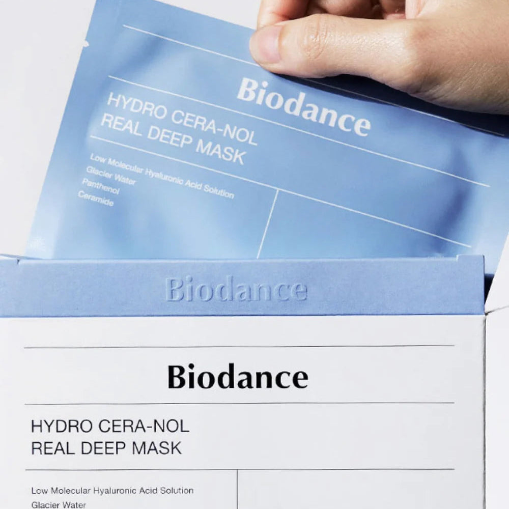 Biodance Hydro Cera-nol Real Deep Mask 深層保濕鎮靜舒緩面膜 "4片裝“
