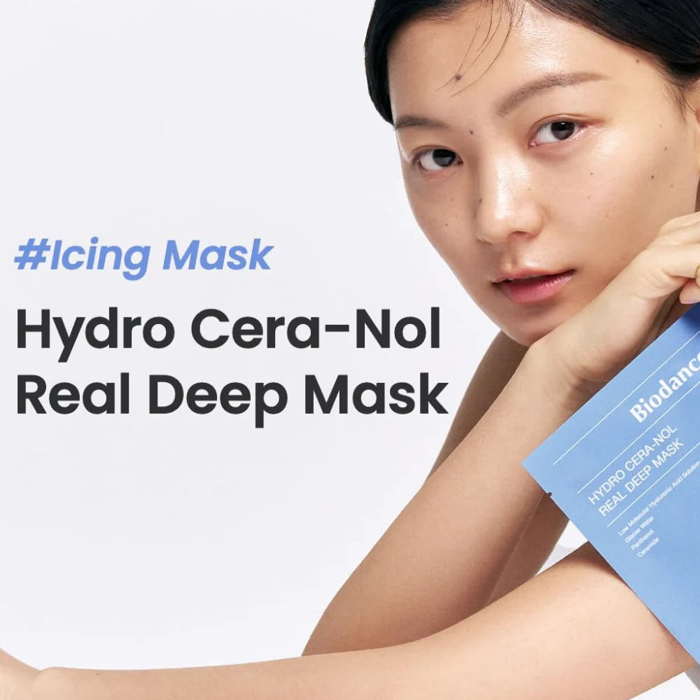 Biodance Hydro Cera-nol Real Deep Mask 深層保濕鎮靜舒緩面膜 "4片裝“