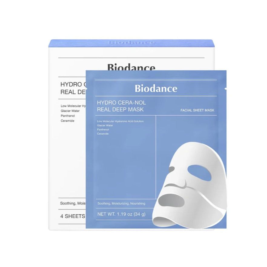 Biodance Hydro Cera-nol Real Deep Mask 深層保濕鎮靜舒緩面膜 "4片裝“